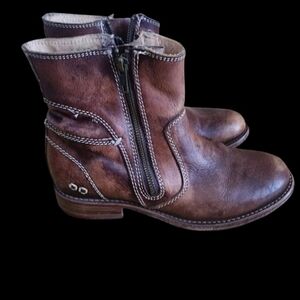 Bed Stu Eiffel Cobbler Leather Ankle Boots